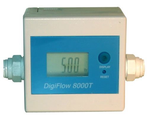 a magnetic turbine sensor to calculate the flow rate and flow volume.